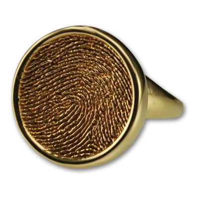 Circle Fingerprint Ring