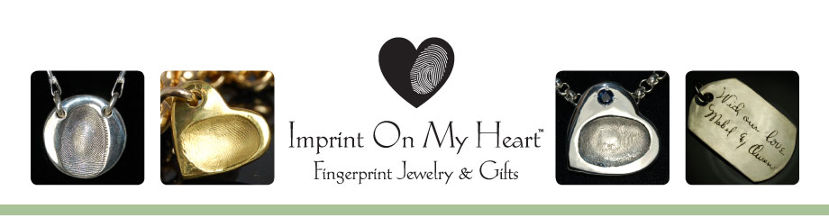 Imprint On My Heart Custom Fingerprint and Thumbprint Keepsake Jewelry