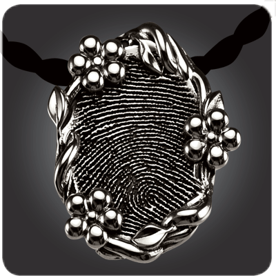 Imprint On My Heart Fiori Oval in Sterling Silver