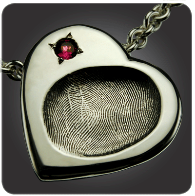 Sterling Silver Large Heart Slider with Pink Tourmaline