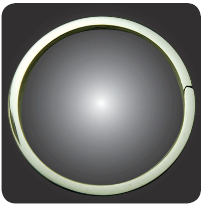 Sterling Silver Round Split Key Ring