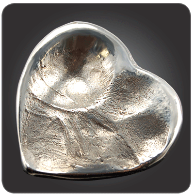 Baby Toe Prints Large Heart Slider