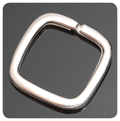 Sterling Silver Square Key Chain