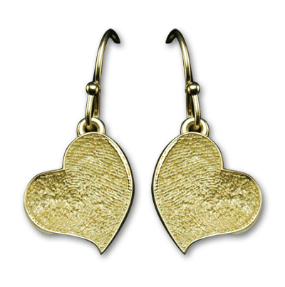 Heart Drop Earrings Medium