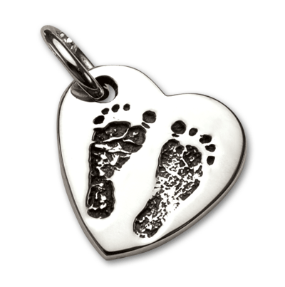 Large Heart with Baby Prints