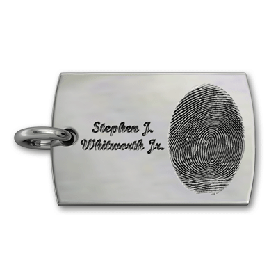 Military-Style Dog Tag Horizontal