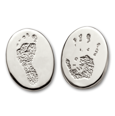 Baby Handprint & Footprint Cuff Links