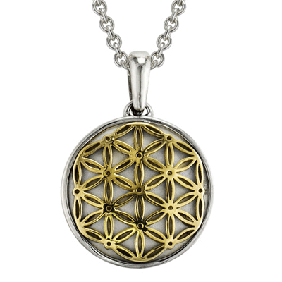Flower of Life Cremation Ash Pendant