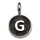 Large Initial Overlay Circle Pendant