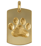 Pet Paw Dog Tag Medium