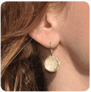 Fingerprint Drop Earrings Petite