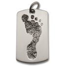 Military-Style Dog Tag Vertical