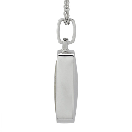 Petite Dog Tag with Cross Ash Pendant