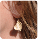 Heart Drop Earrings Medium