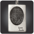 Long Rectangle Fingerprint Tag