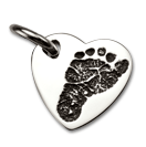 Large Heart with Baby Prints