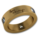 Two Fingerprints Wedding Band