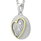Paws In My Heart with Yellow Gold