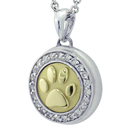 Paw with Diamonds and Yellow Gold