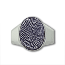 Men's Fingerprint Signet Ring