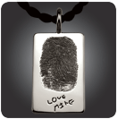 Long Rectangle Fingerprint Tag