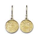 Fingerprint Drop Earrings Medium