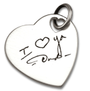 Medium Heart Love Note Pendant