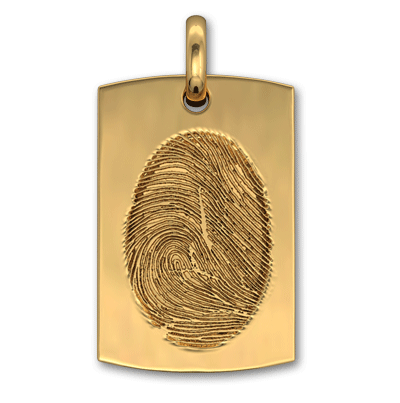 Military-Style Dog Tag Vertical