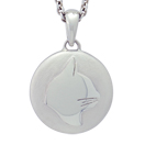 Cat Silhouette Cremation Ash Pendant