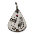 Large Teardrop with Baby Prints