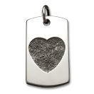 Large Heart  Dog Tag