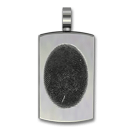 Dog Tag Cremation Ash Pendant