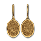 Oval Drop Earrings Medium