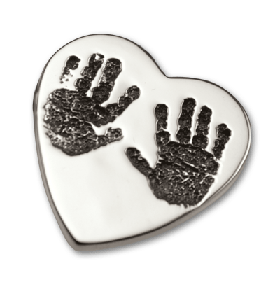 Baby Handprints Heart Slider