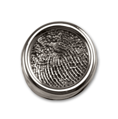 Sterling Silver Pandora Type Fingerprint Bead