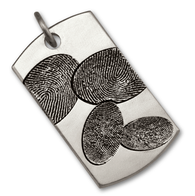 Family Fingerprints Dog Tag