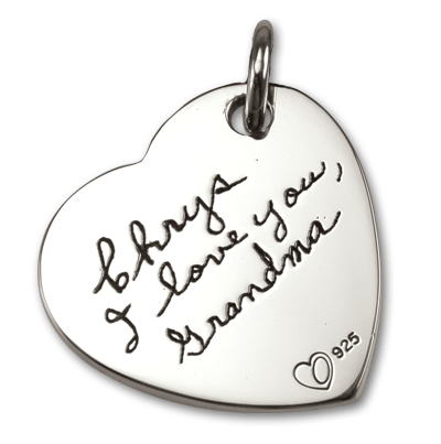 Heart Handwriting Pendant