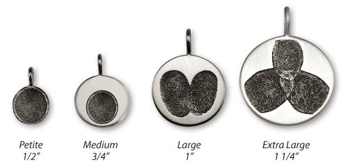 Imprint On My Heart Jewelry Size Chart